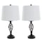 Hastings Home Table Lamps Set of 2, Spiral Cage Design (2 LED Bulbs included) by Hastings Home 135294CLM - alternate 1